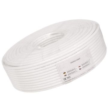 Cablu coaxial RG6 pentru camere supraveghere, rola 100m, KAB0003