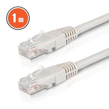Cablu Internet UTP CAT6 CCA Gri - 1 m