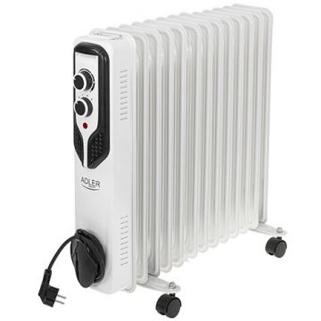 Calorifer Electric cu Ulei AD 7818 13 Elemente 3 Trepte de Putere 2500W  Alb