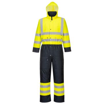 Combinezon HiVis Contrast Captusit Portwest model S485, marime 6XL, culoare Galben/Navy, fit R