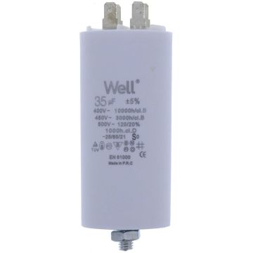Condensator Pornire Motor 400V 35UF White