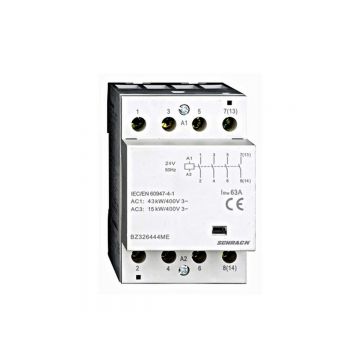 Contactor modular 3UH Schrack BZ326444ME, 63A, 4 ND, 230V, montare sina DIN, IP20