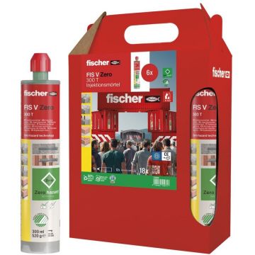 injection mortar FIS V Zero 300 T six-pack green, 6 cartridges of 300 ml each