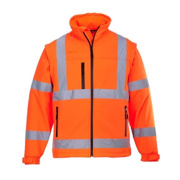 Jacheta Softshell HiVis  (3L) Portwest model S428, marime XXL, culoare Portocaliu, fit R