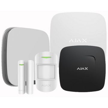 Kit sistem de alarma IP/ GSM Wireless, detector incendiu, Ajax, KIT-AJAX-4Z-S-F