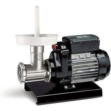 Masina de Tocat Carne Electrica Profesionala Inox, Nr.5 Reber Italia 9502N, 400W, 50-100 Kg/h