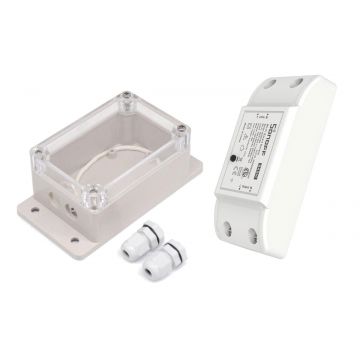 Pachet Sonoff Basic cu carcasa IP 66, SONOFFBASICIP66