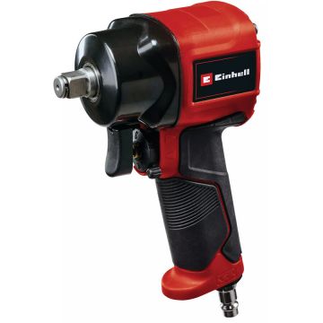 Pneumatic impact wrench TC-PW 610 Compact black/red, loosening torque 610 Nm, 1/2, incl. 3 sockets, case