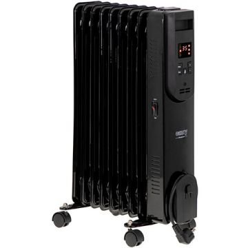 Radiator CR 7810 LED cu Ulei 9 Nervuri Telecomanda Negru