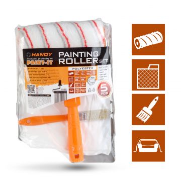 Set Trafalet 5 Piese – Rola 18 cm + Tavita + Pensula + Folie + Cadru