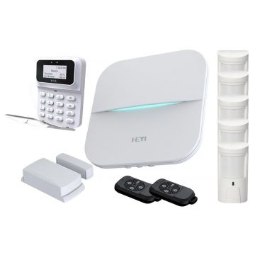 Sistem de alarma GSM wireless Heyi, 6 zone, TCP/IP, HY-W20-5PIR-KEY