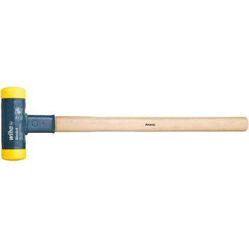 soft-face hammer, recoil-free, medium-hard, black/wood, O 50mm