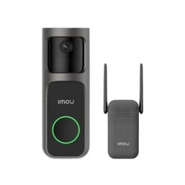 Sonerie video wireless 2S Imou, camera 3MP cu baterie, IR 5m, microfon si difuzor incorporate, slot micro SD, DB-2SP-3T0W/DS2S