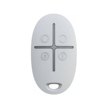 Telecomanda pentru sistem de alarma  AJAX SPACECONTROL WH, cod saritor, anti frauda/sabotaj, distanta functionare 1.000m