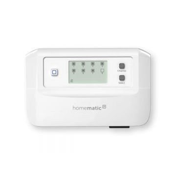 Termostat pentru incalzirea in pardoseala, 8 canale, 230 V / 50 Hz, aplicatie mobila, Homematic HmIP-FALMOT-C8