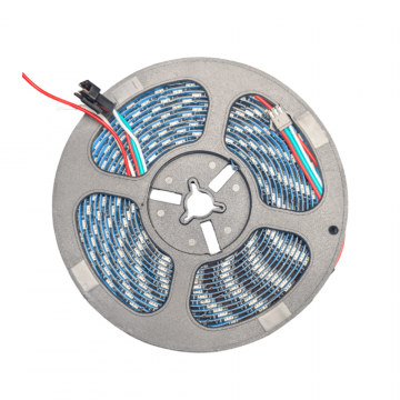 Banda LED RGB WS2812B 5m 60,  LED m, IP65, PCB negru