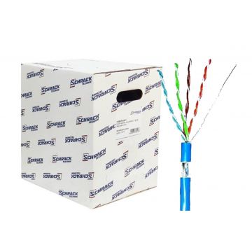 Cablu de retea FTP CAT 5E Cupru 0.53 mm Schrack, HSEKF424P1