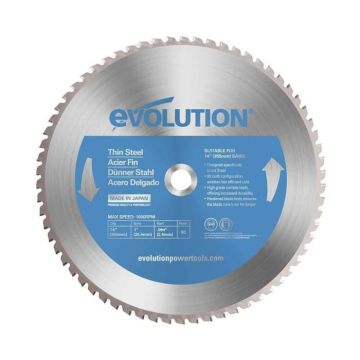 Disc pentru fierastrau circular, taiere otel moale Evolution T355TCT-90CS-1205, O355 x 25.4 mm, 90 dinti
