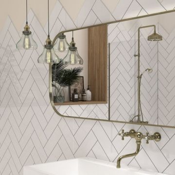 Faianta Mainzu Liso Blanco 10x20 lucios - Dimensiune 10x20