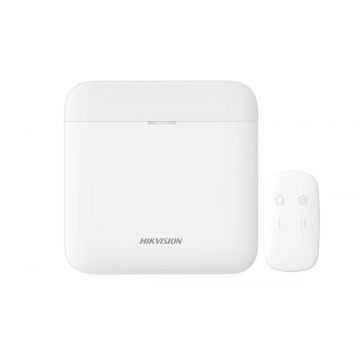 Kit Hikvision AX PRO, Centrala de efractie wireless cu 64 de zone si Telecomanda de control, DS-PWA64-LWE-PKF1