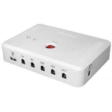 MINI UPS portabil, iesire 5/9/12/19/24V, capacitate 15600mAh, UPS-524V