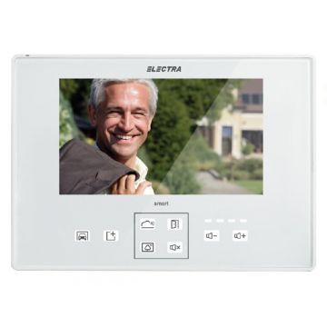 Monitor videointerfon de interior, Electra, 7 inch, color, smart, alb, VTM.7S403.ELW04