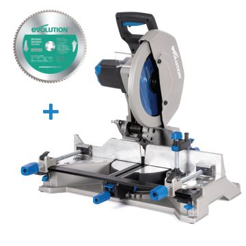 Pachet fierastrau debitator metal Evolution S355MCS 355mm cu disc otel + disc aluminiu