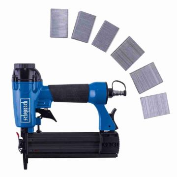 Pistol cuie aer comprimat ANS15-50 Scheppach 7906100744, 8.3 bari, 15-50   16-40 mm