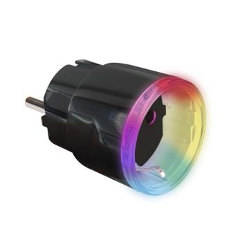 Priza Wi-Fi inteligenta, Bluetooth, monitorizare energie, negru, Shelly Plus Plug S BL