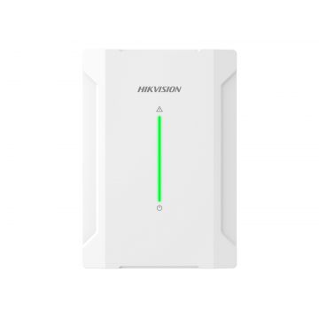 Receptor wireless Hikvision pentru centrala Ax Hybrid Pro, RF 868 MHz, accepta 32 detectori, 8 sirene interior, 4 sirene exterior, DS-PR501-HWE