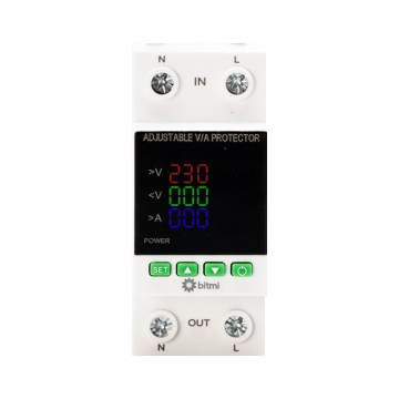 Releu de protectie la tensiune si curent pentru AC DC 1-63A, Bitmi 11855