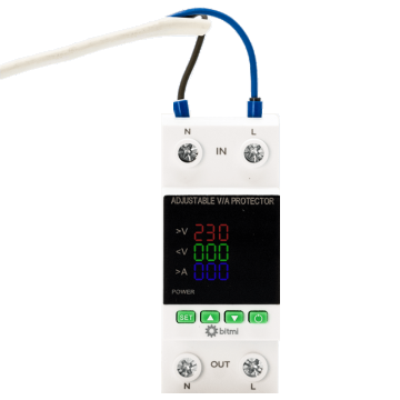 Releu de protectie la tensiune si curent pentru AC DC 1-63A, Bitmi 11855