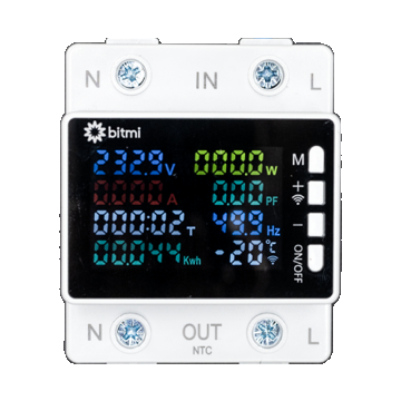 Releu WiFi inteligent cu monitorizare energie si protectii multiple 63A, Bitmi 11859