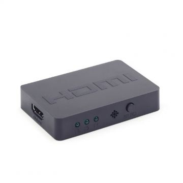 Switch HDMI 3 IN la 1 OUT cu telecomanda, Gembird DSW-HDMI-34