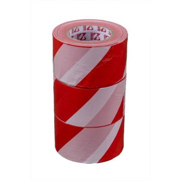Banda Avertizare, 300 m, Alb/Rosu, 3 Role