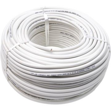 Cablu Electric Simplu Alb, 2 x 1.5 x 100 m, Clasa de Protectie A++