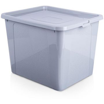 Cutie Depozitare, Plastic, 30 l, Gri, Vilde