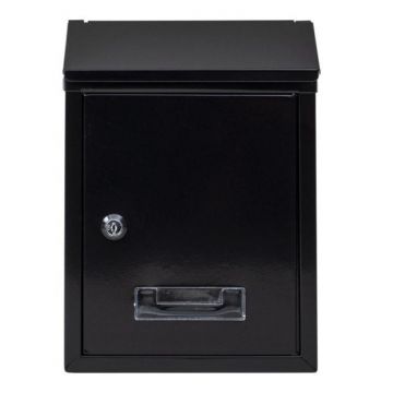 Cutie Postala din Metal, 21.7 x 7 x 30 cm, Neagra