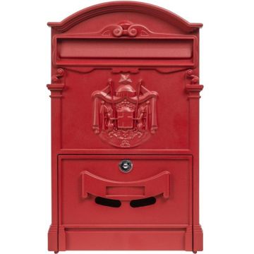 Cutie Postala pentru Exterior, Rosie, Metal, 41 x 26 x 9 cm