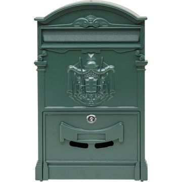 Cutie Postala pentru Exterior, Verde, Metal, 41 x 26 x 9 cm