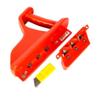 Dispozitiv Detoolz pentru sanfrenare gips-carton, aschiere unghi 45  60  , cu 10 lame