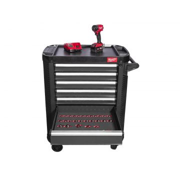 Dulap cu scule intretinere autovehicule Milwaukee Toolguard, 7 sertare, metalic, 78cm, sarcina 45-90kg, roti 125mm,  4932500743
