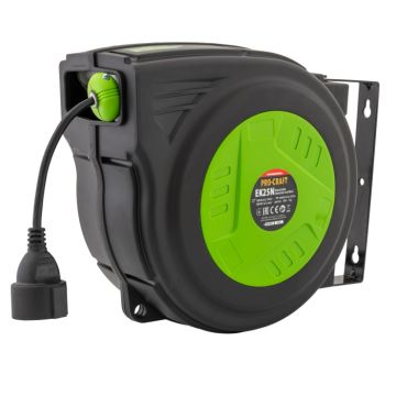 EK25N Cablu prelungitor cu tambur automat 25 metri PROCRAFT