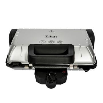 Gratar Electric, Placi Antiaderente, Putere 1600W, Termostat Reglabil