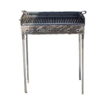 Gratar Metalic, 60 x 37 cm, pe Carbuni, cu 2 Nivele