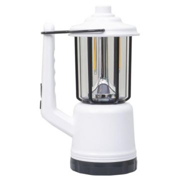 Lanterna si Felinar 2 in 1 LL-828, USB, 6 Tipuri Lumina, Alb