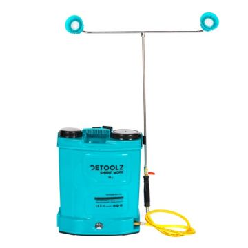 Pompa de stropit Detoolz cu acumulator, capacitate 16L, cu paleta de amestecare
