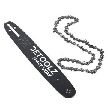 Set lama si lant drujba Detoolz, lungime 13  , pas 0.325  , grosime 1.5mm, 56 pinteni, 28 dinti, full chisel