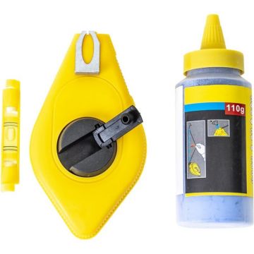 Sfoara pentru Trasat, 15 m, Nivela Fir, Praf Creta Albastru