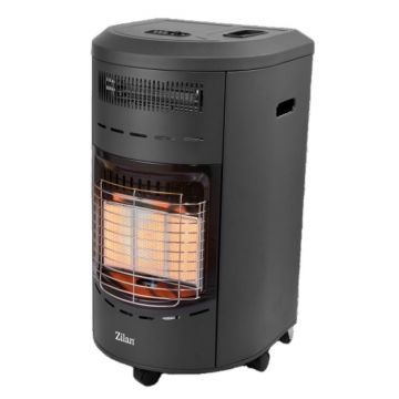 Soba Electrica si pe Gaz, Termostat, Protectii Siguranta, Aprindere Piezoelectrica, Putere 4200W, Zilan